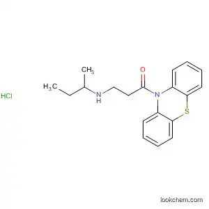 Molecular Structure of 106001-13-2 (10H-Phenothiazine, 10-[3-[(1-methylpropyl)amino]-1-oxopropyl]-,
monohydrochloride)