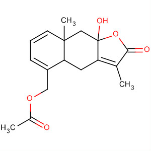 Molecular Structure of 106001-41-6 (Naphtho[2,3-b]furan-2(4H)-one,
5-[(acetyloxy)methyl]-4a,8a,9,9a-tetrahydro-9a-hydroxy-3,8a-dimethyl-)
