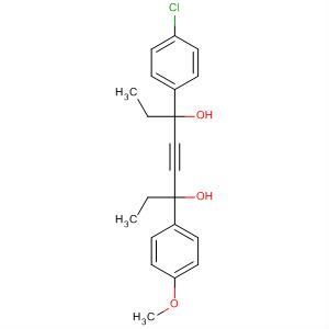 Molecular Structure of 106113-04-6 (4-Octyne-3,6-diol, 3-(4-chlorophenyl)-6-(4-methoxyphenyl)-)