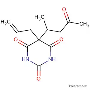 Molecular Structure of 13450-51-6 (2,4,6(1H,3H,5H)-Pyrimidinetrione,
5-(1-methyl-3-oxobutyl)-5-(2-propenyl)-)