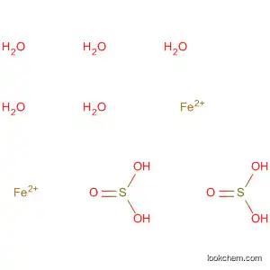 Molecular Structure of 13450-81-2 (Sulfurous acid, iron(2+) salt (1:1), hydrate (2:5))