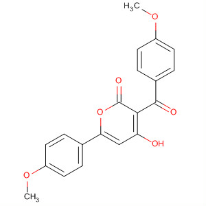 Molecular Structure of 15098-20-1 (2H-Pyran-2-one, 4-hydroxy-3-(4-methoxybenzoyl)-6-(4-methoxyphenyl)-)