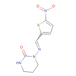 Molecular Structure of 18494-17-2 (2(1H)-Pyrimidinone, tetrahydro-1-[[(5-nitro-2-thienyl)methylene]amino]-)