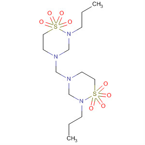 Molecular Structure of 19190-06-8 (2H-1,2,4-Thiadiazine, 4,4'-methylenebis[tetrahydro-2-propyl-,
1,1,1',1'-tetraoxide)