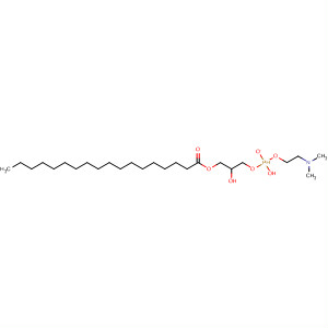 Molecular Structure of 19491-37-3 (Octadecanoic acid,
2,5-dihydroxy-9-methyl-5-oxido-4,6-dioxa-9-aza-5-phosphadec-1-yl
ester)