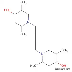 Molecular Structure of 34864-72-7 (4-Piperidinol, 1,1'-(2-butyne-1,4-diyl)bis[2,5-dimethyl-)