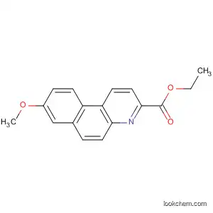 Molecular Structure of 3879-49-0 (Benzo[f]quinoline-3-carboxylic acid, 8-methoxy-, ethyl ester)