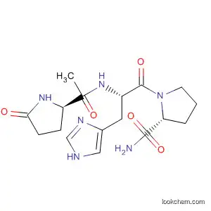 Molecular Structure of 38983-06-1 (L-Prolinamide, 1-methyl-5-oxo-L-prolyl-L-histidyl-)