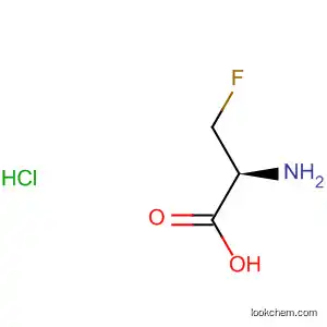 Molecular Structure of 39621-34-6 (D-Alanine, 3-fluoro-, hydrochloride)