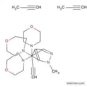 Molecular Structure of 39806-87-6 (Morpholine,
4,4',4''-[(1-methyl-1H-pyrazole-3,4,5-triyl)tri-2-propyne-3,1-diyl]tris-)
