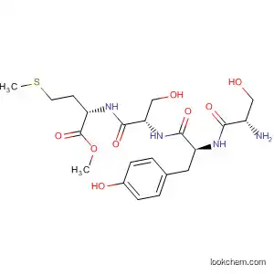Molecular Structure of 47751-01-9 (L-Methionine, N-[N-(N-L-seryl-L-tyrosyl)-L-seryl]-, methyl ester)