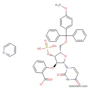 Molecular Structure of 49625-08-3 (3'-Uridylic acid, 5'-O-[(4-methoxyphenyl)diphenylmethyl]-, 2'-benzoate,
compd. with pyridine (1:1))