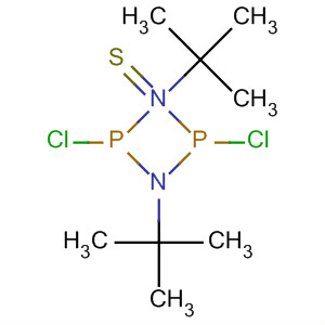 Molecular Structure of 49774-27-8 (1,3,2,4-Diazadiphosphetidine, 2,4-dichloro-1,3-bis(1,1-dimethylethyl)-,
2-sulfide)