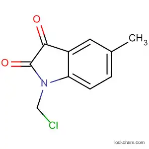 Molecular Structure of 51776-27-3 (1H-Indole-2,3-dione, 1-(chloromethyl)-5-methyl-)