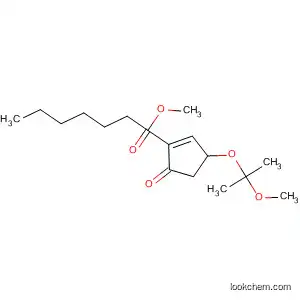 Molecular Structure of 52477-31-3 (1-Cyclopentene-1-heptanoic acid,
3-(1-methoxy-1-methylethoxy)-5-oxo-, methyl ester)