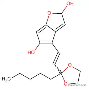 Molecular Structure of 55310-23-1 (2H-Cyclopenta[b]furan-2,5-diol,
hexahydro-4-[2-(2-pentyl-1,3-dioxolan-2-yl)ethenyl]-)