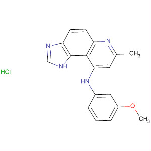 1H-Imidazo[4,5-f]quinolin-9-amine, N-(3-methoxyphenyl)-7-methyl-,
monohydrochloride