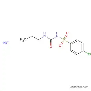 Molecular Structure of 5678-83-1 (Benzenesulfonamide, 4-chloro-N-[(propylamino)carbonyl]-,
monosodium salt)