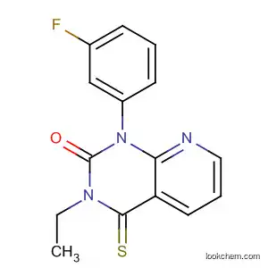 Molecular Structure of 56887-04-8 (Pyrido[2,3-d]pyrimidin-2(1H)-one,
3-ethyl-1-(3-fluorophenyl)-3,4-dihydro-4-thioxo-)