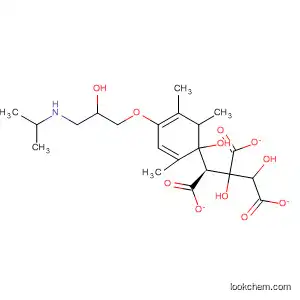 Molecular Structure of 57808-38-5 (Phenol, 4-[2-hydroxy-3-[(1-methylethyl)amino]propoxy]-2,3,6-trimethyl-,
1-acetate, (2R,3R)-2,3-dihydroxybutanedioate (salt))