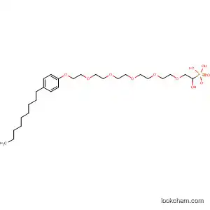 Molecular Structure of 58880-11-8 (3,6,9,12,15-Pentaoxaheptadecan-1-ol, 17-(4-nonylphenoxy)-,
dihydrogen phosphate)