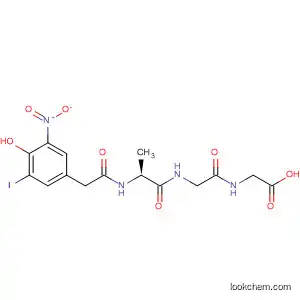Molecular Structure of 58892-60-7 (Glycine,
N-[N-[N-[(4-hydroxy-3-iodo-5-nitrophenyl)acetyl]-b-alanyl]glycyl]-)