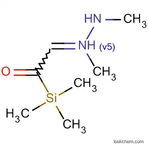 Molecular Structure of 58911-75-4 (Acetaldehyde, (trimethylsilyl)-, dimethylhydrazone)