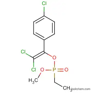 Molecular Structure of 59149-59-6 (Phosphonic acid, ethyl-, 2,2-dichloro-1-(4-chlorophenyl)ethenyl methyl
ester)