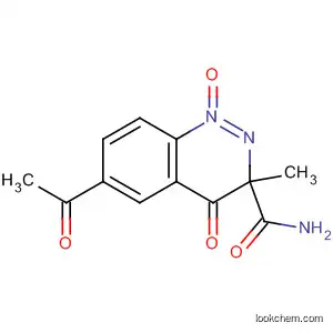 Molecular Structure of 59689-84-8 (2-Quinoxalinecarboxamide, 6-acetyl-3-methyl-, 1,4-dioxide)
