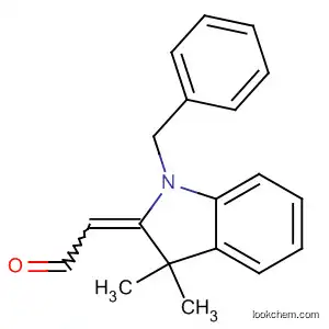 Molecular Structure of 59737-28-9 (Acetaldehyde,
[1,3-dihydro-3,3-dimethyl-1-(phenylmethyl)-2H-indol-2-ylidene]-)