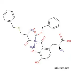 Molecular Structure of 59845-48-6 (L-Tyrosine,
3-hydroxy-N-[N-[(phenylmethoxy)carbonyl]-S-(phenylmethyl)-L-cysteinyl]-
, hydrazide)