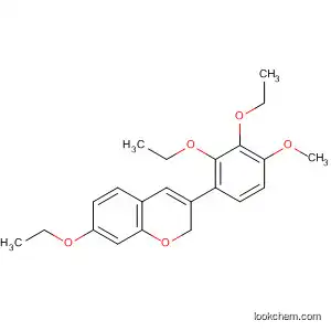 Molecular Structure of 60434-20-0 (2H-1-Benzopyran, 3-(2,3-diethoxy-4-methoxyphenyl)-7-ethoxy-)