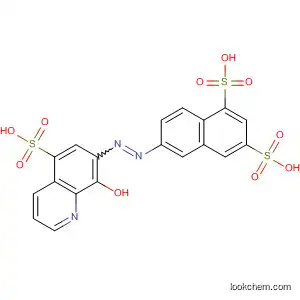 Molecular Structure of 6098-94-8 (1,3-Naphthalenedisulfonic acid, 6-[(8-hydroxy-5-sulfo-7-quinolinyl)azo]-)