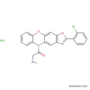Molecular Structure of 62879-18-9 (5H-Oxazolo[4,5-b]phenoxazine, 5-(aminoacetyl)-2-(2-chlorophenyl)-,
monohydrochloride)