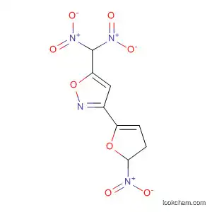 Molecular Structure of 63275-40-1 (Isoxazole, 5-(dinitromethyl)-4,5-dihydro-3-(5-nitro-2-furanyl)-)