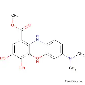Molecular Structure of 63283-25-0 (Phenoxazin-5-ium,
7-(dimethylamino)-3,4-dihydroxy-1-(methoxycarbonyl)-)