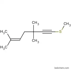 Molecular Structure of 63303-57-1 (5-Hepten-1-yne, 3,3,6-trimethyl-1-(methylthio)-)