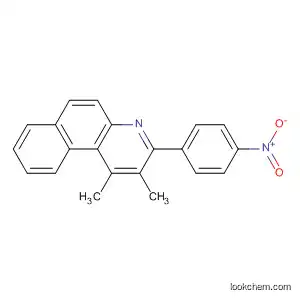 Molecular Structure of 63316-86-9 (Benzo[f]quinoline, 1,2-dimethyl-3-(4-nitrophenyl)-)
