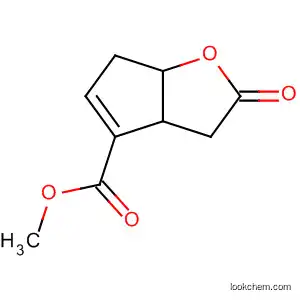 Molecular Structure of 64248-16-4 (2H-Cyclopenta[b]furan-4-carboxylic acid, 3,3a,6,6a-tetrahydro-2-oxo-,
methyl ester)