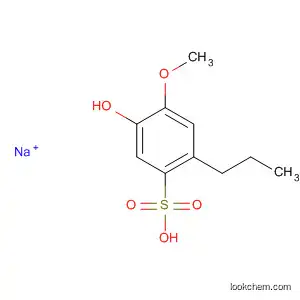 Molecular Structure of 64704-36-5 (Benzenesulfonic acid, 5-hydroxy-4-methoxy-2-propyl-, monosodium salt)