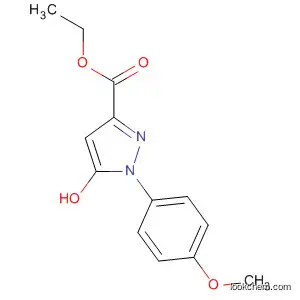 Molecular Structure of 64919-96-6 (1H-Pyrazole-3-carboxylic acid, 5-hydroxy-1-(4-methoxyphenyl)-, ethyl
ester)