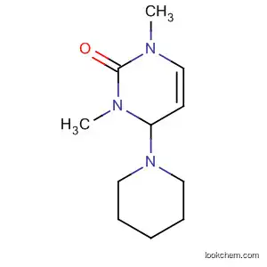 Molecular Structure of 65192-49-6 (2(1H)-Pyrimidinone, 3,4-dihydro-1,3-dimethyl-4-(1-piperidinyl)-)