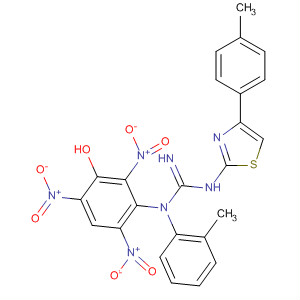 Guanidine, N-(2-methylphenyl)-N'-[4-(4-methylphenyl)-2-thiazolyl]-,  compd. with 2,4,6-trinitrophenol