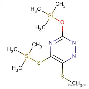 Molecular Structure of 65533-29-1 (1,2,4-Triazine, 6-(methylthio)-3-[(trimethylsilyl)oxy]-5-[(trimethylsilyl)thio]-)