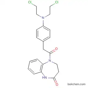 Molecular Structure of 65533-72-4 (2H-1,5-Benzodiazepin-2-one,
5-[[4-[bis(2-chloroethyl)amino]phenyl]acetyl]-1,3,4,5-tetrahydro-)
