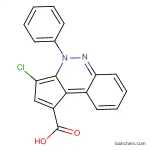 Molecular Structure of 65533-82-6 (4H-Cyclopenta[c]cinnoline-1-carboxylic acid, 3-chloro-4-phenyl-)
