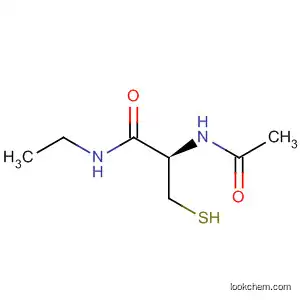 Molecular Structure of 66127-81-9 (Propanamide, 2-(acetylamino)-N-ethyl-3-mercapto-, (R)-)
