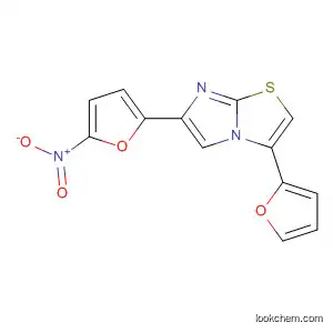 Molecular Structure of 66442-90-8 (Imidazo[2,1-b]thiazole, 3-(2-furanyl)-6-(5-nitro-2-furanyl)-)