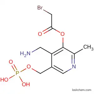 Molecular Structure of 67131-26-4 (Acetic acid, bromo-,
4-(aminomethyl)-2-methyl-5-[(phosphonooxy)methyl]-3-pyridinyl ester)