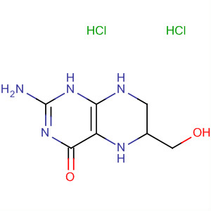 Molecular Structure of 166331-19-7 (4(1H)-Pteridinone, 2-amino-5,6,7,8-tetrahydro-6-(hydroxymethyl)-,
dihydrochloride)